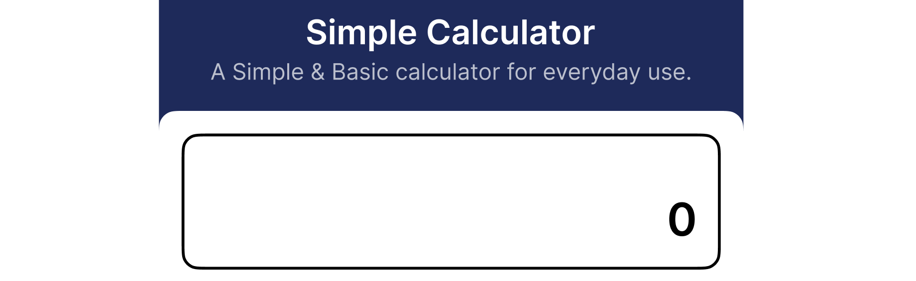 Calculator UI