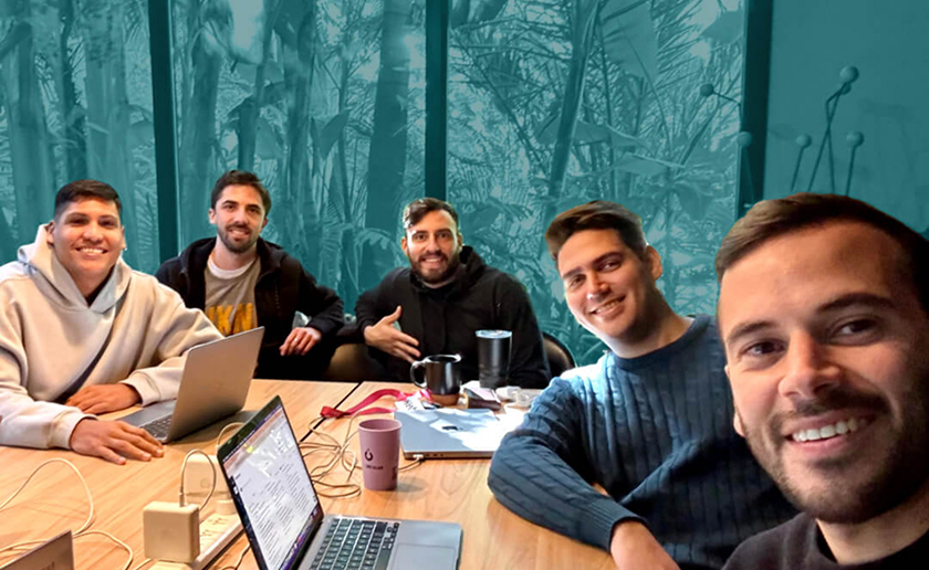 Team members at Rebill